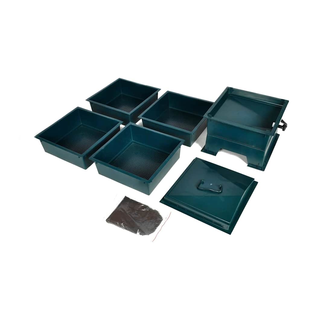 Worm factory with 4 trays 42x42x60 cm - number 3.