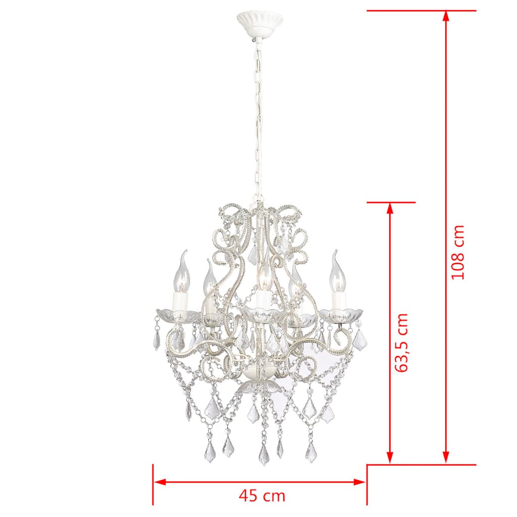 Chandelier with 2800 crystals e14 - number 6.