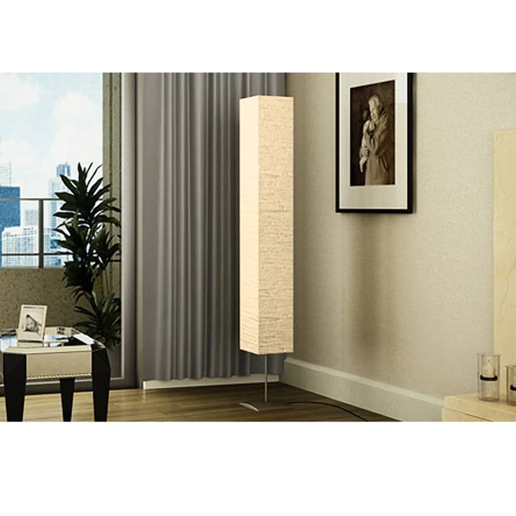 Floor lamp with steel base 170 cm beige - number 3.