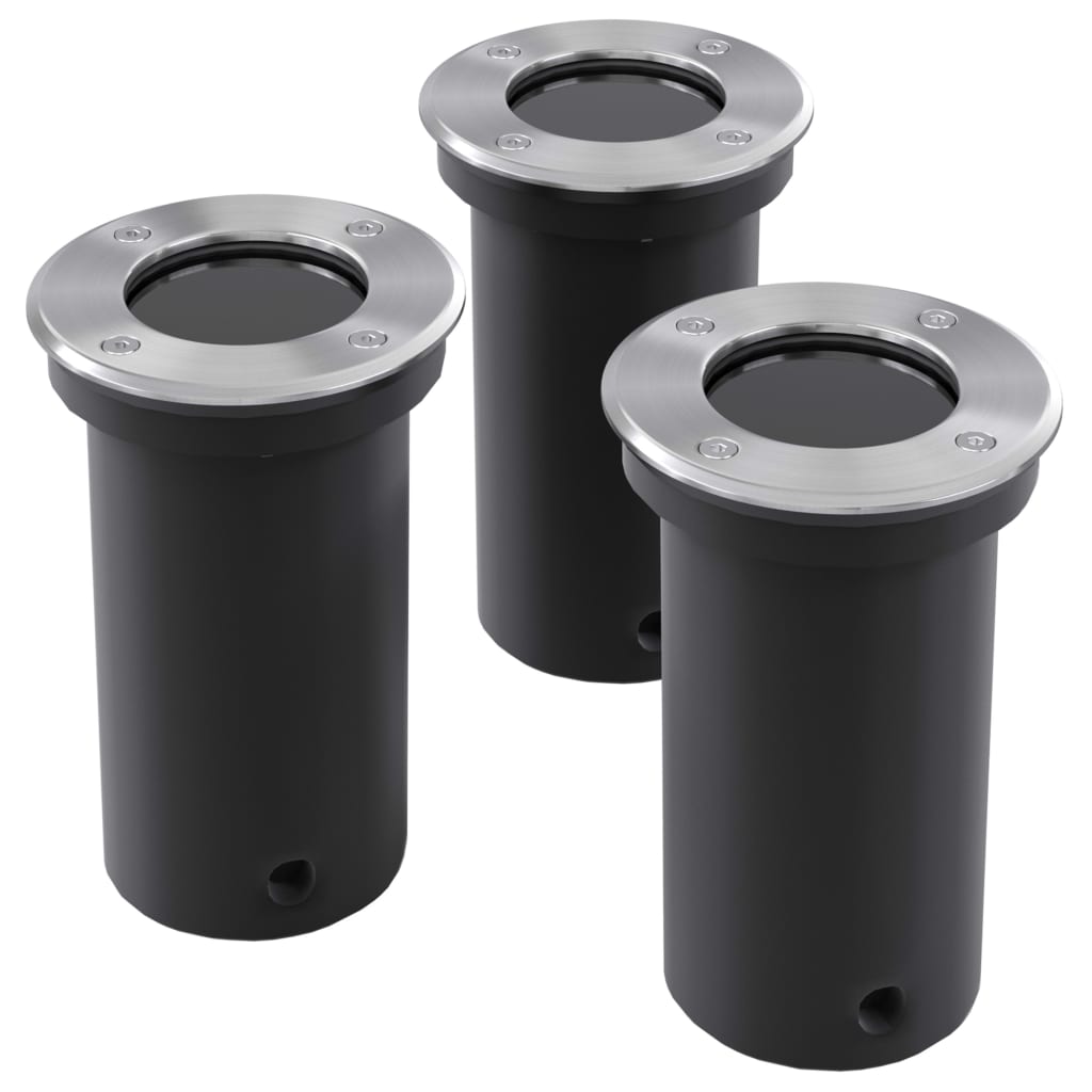 Udendørs jordlys 3 styk rund - number 1.