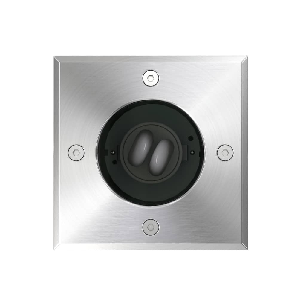 Spots de jardin extérieurs enterrés 3 pcs. carré - number 7.