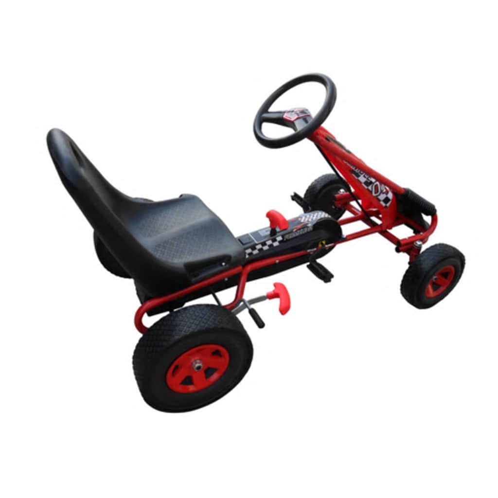 Kart à pédales pour enfants rouge - number 2.