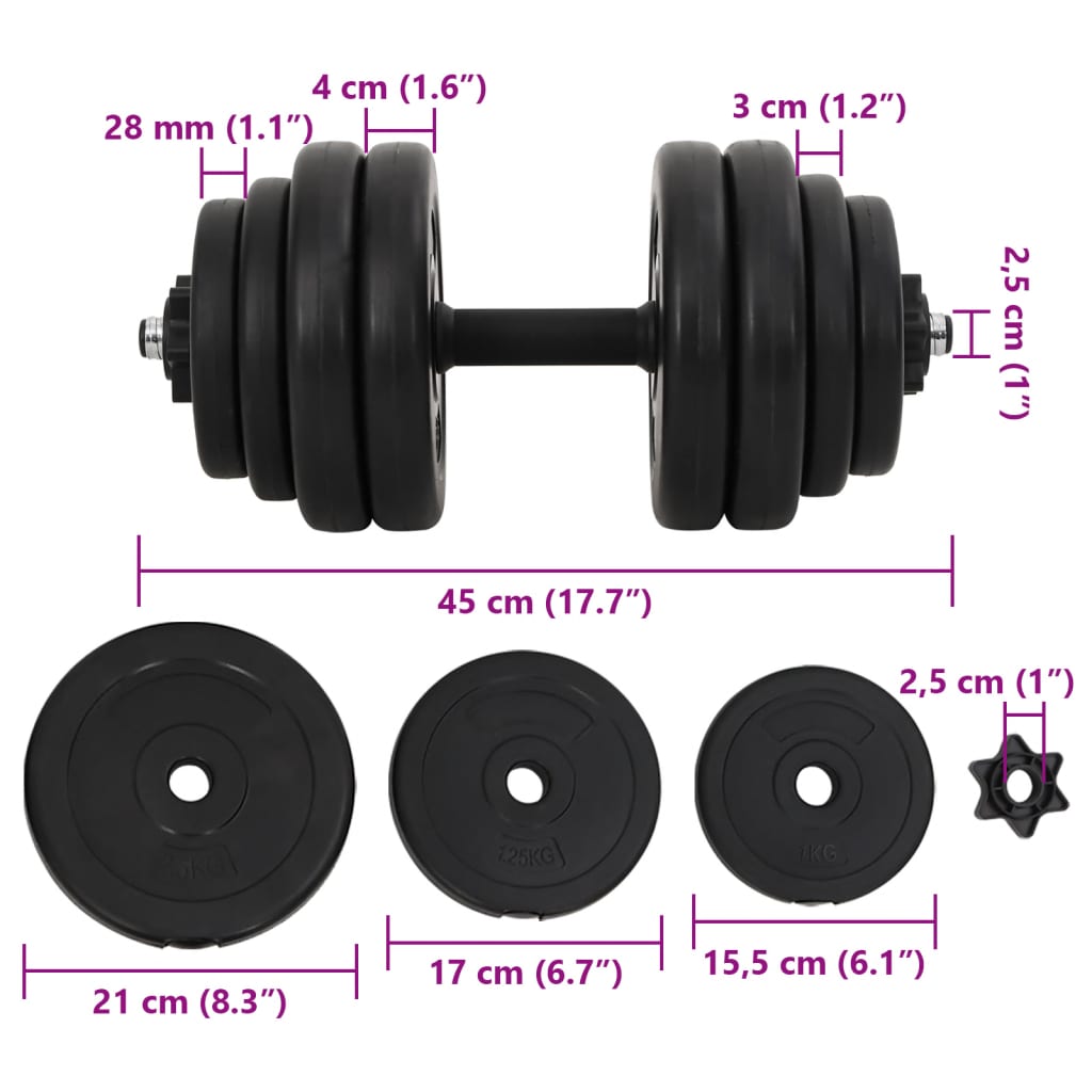 1 x håndvægte 15 kg. - number 5.
