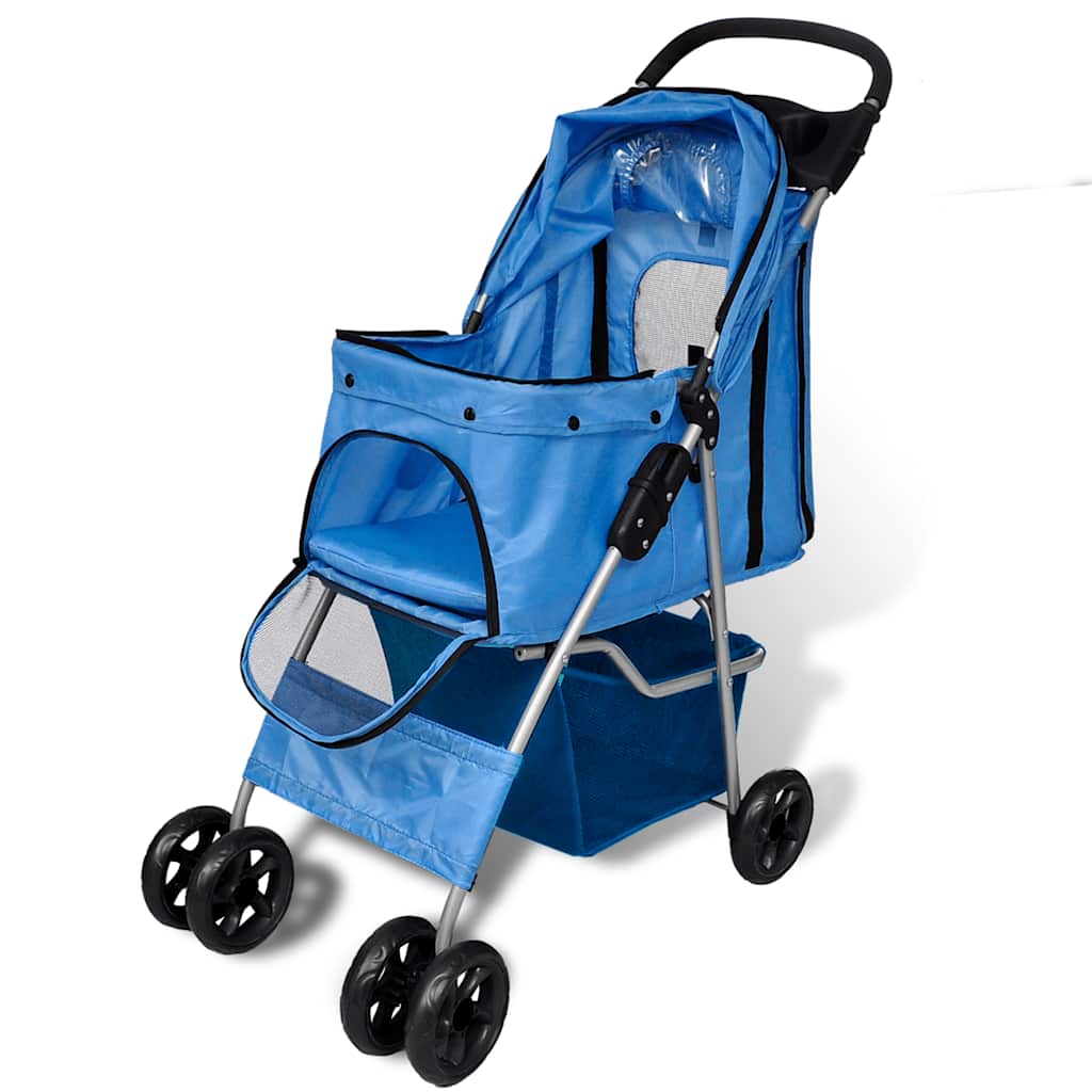 Poussette pour chien - bleu - number 2.