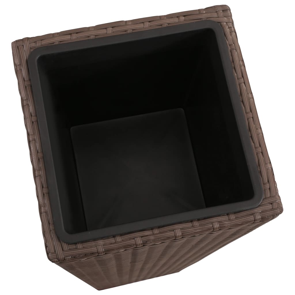 Posude za biljke 3 kom. poliratan smeđa - number 6.