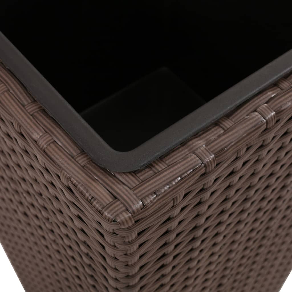 Posude za biljke 3 kom. poliratan smeđa - number 7.