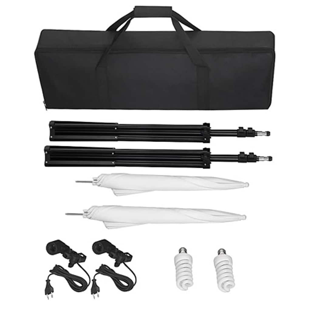 Studijski set s crnom foto pozadinom i lampama 600 x 300 cm - number 4.