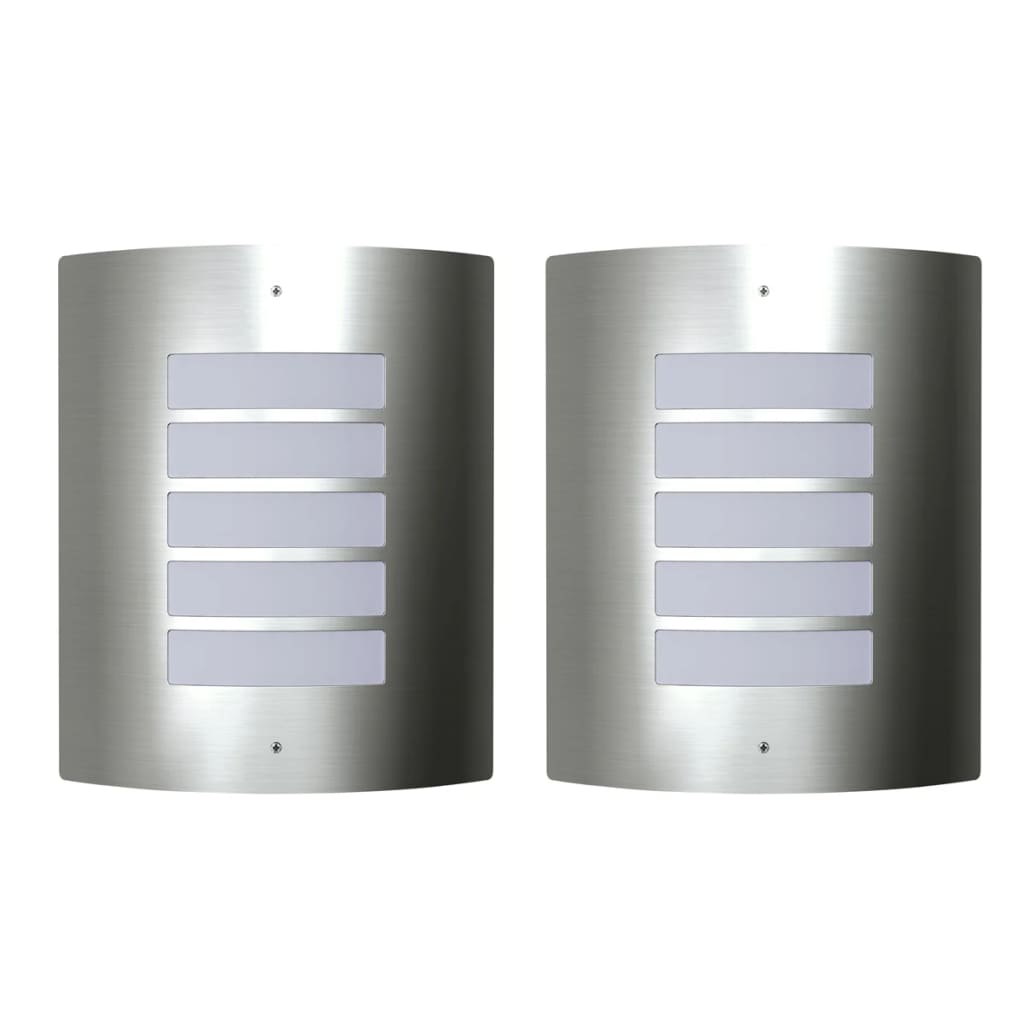 Lampe murale étanche en acier inoxydable 2 pcs. 60 w. - number 1.
