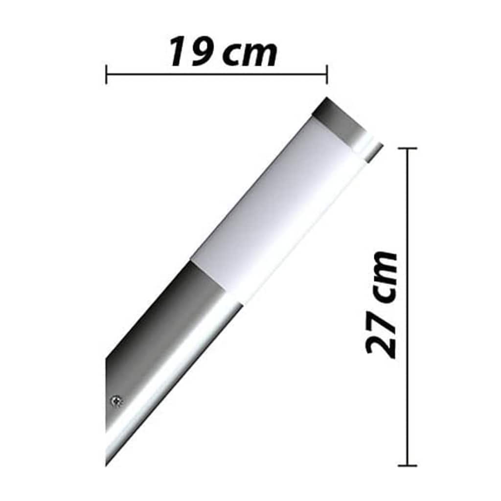 Outdoor wall lamps 2 pcs. stainless steel - number 7.