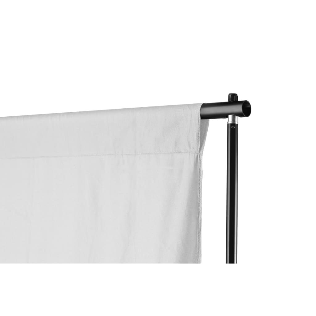 Sistema di supporto telescopico per sfondo + sfondo fotografico bianco 3 x 5 m - number 2.