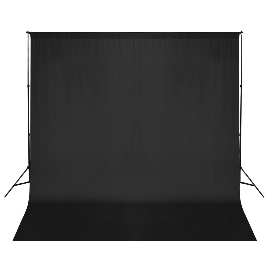 Sistema di supporto per sfondo fotografico - nero, 600 x 300 cm - number 1.