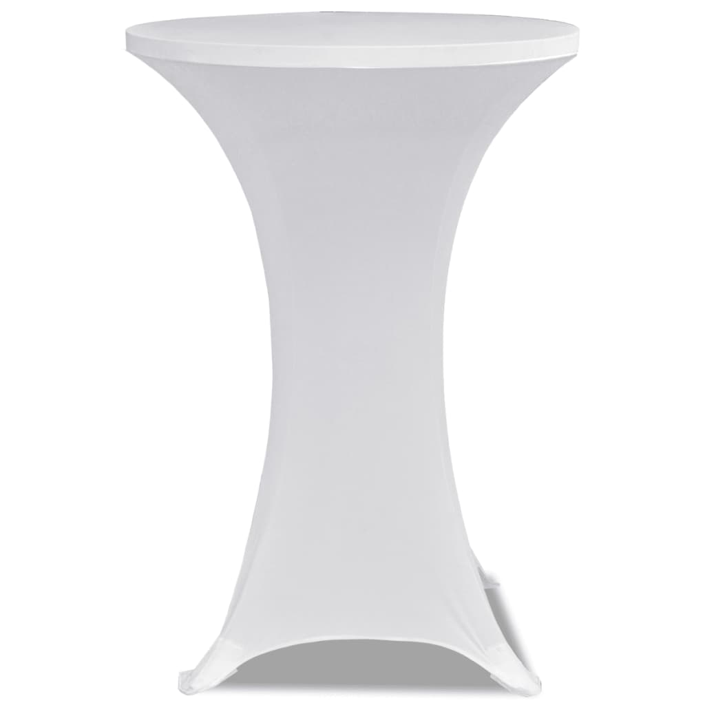 Housse de table haute ø60 en tissu extensible pcs - blanc, 60 cm, 2 - number 3.