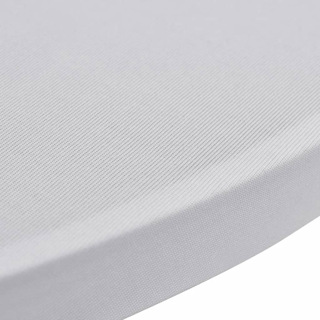 Housse de table haute ø60 en tissu extensible pcs - blanc, 60 cm, 2 - number 4.
