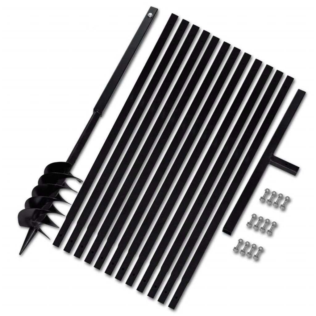 Pælebor med håndtag, 120 mm, med forlængerrør, 13 m, stål - number 1.