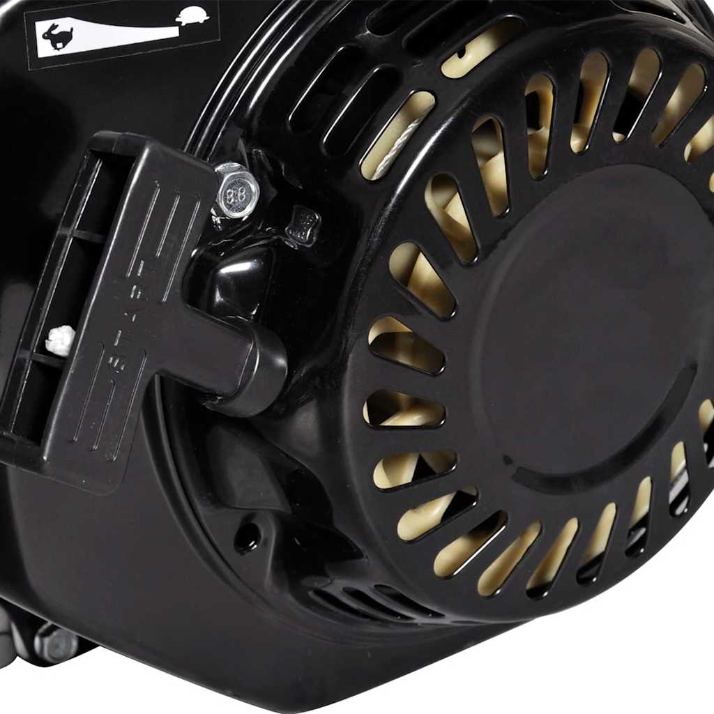 Benzinmotor 6,5 hk 4,8 kw sort - number 5.