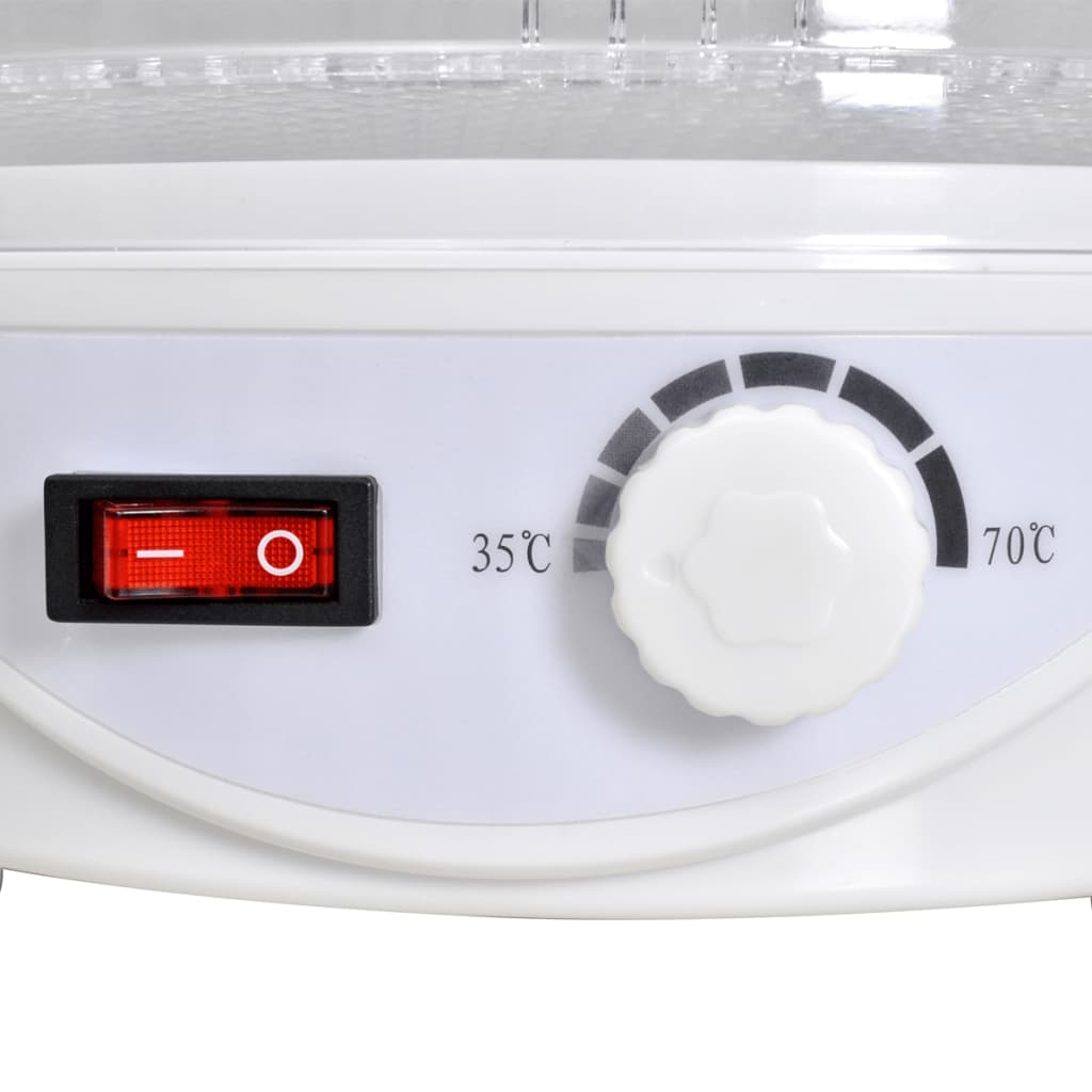 Fødevaredehydrator med 6 stabelbare bakker (rund) - number 4.