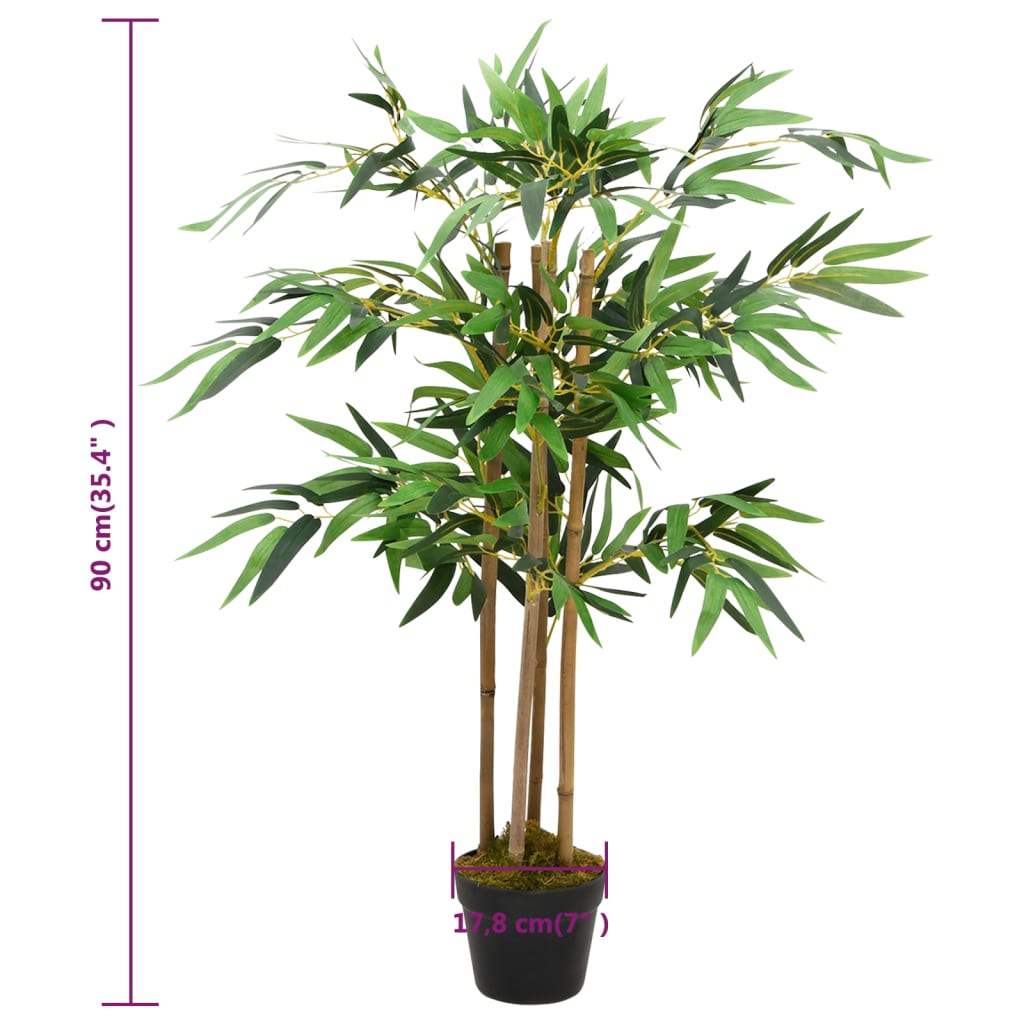 Artificial bamboo plant twiggy with pot 90 cm - number 5.