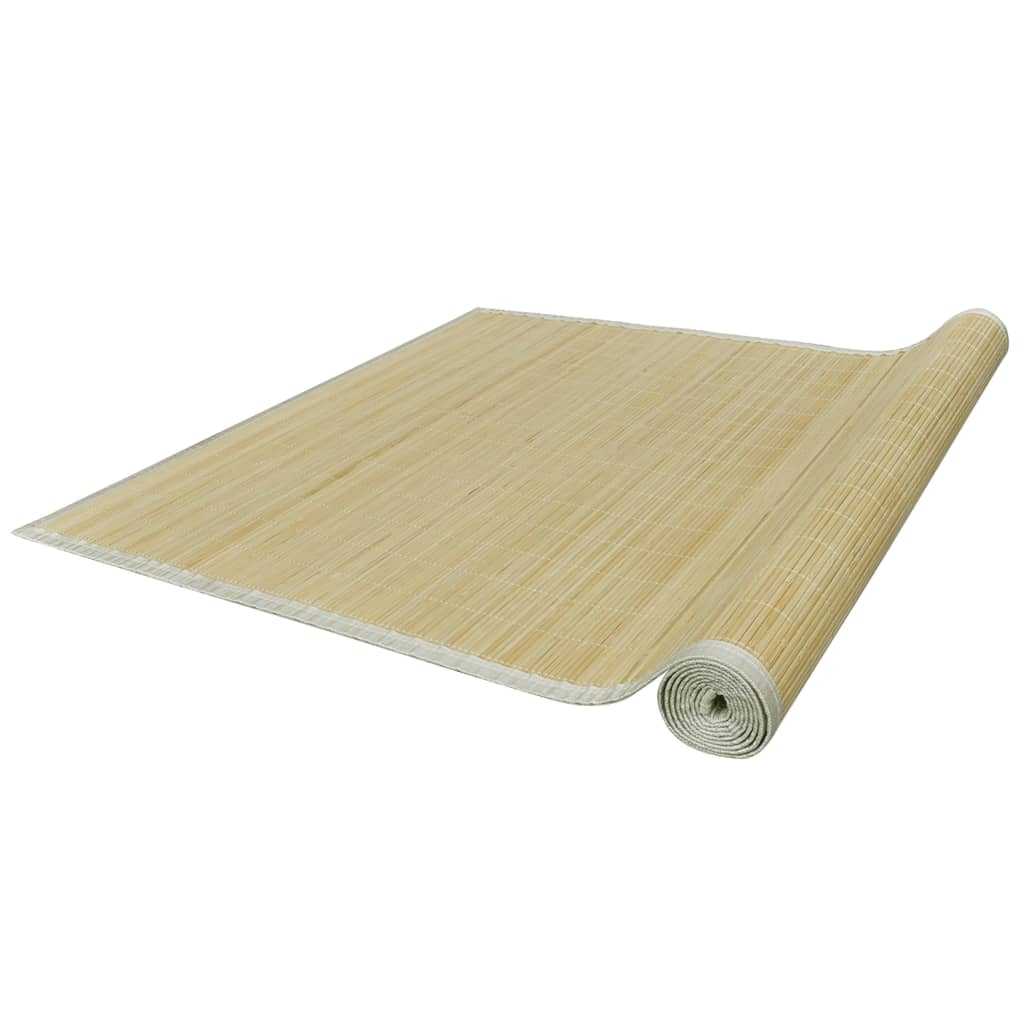 Tappeto rettangolare bambù colore naturale - beige, 120 x 180 cm - number 3.