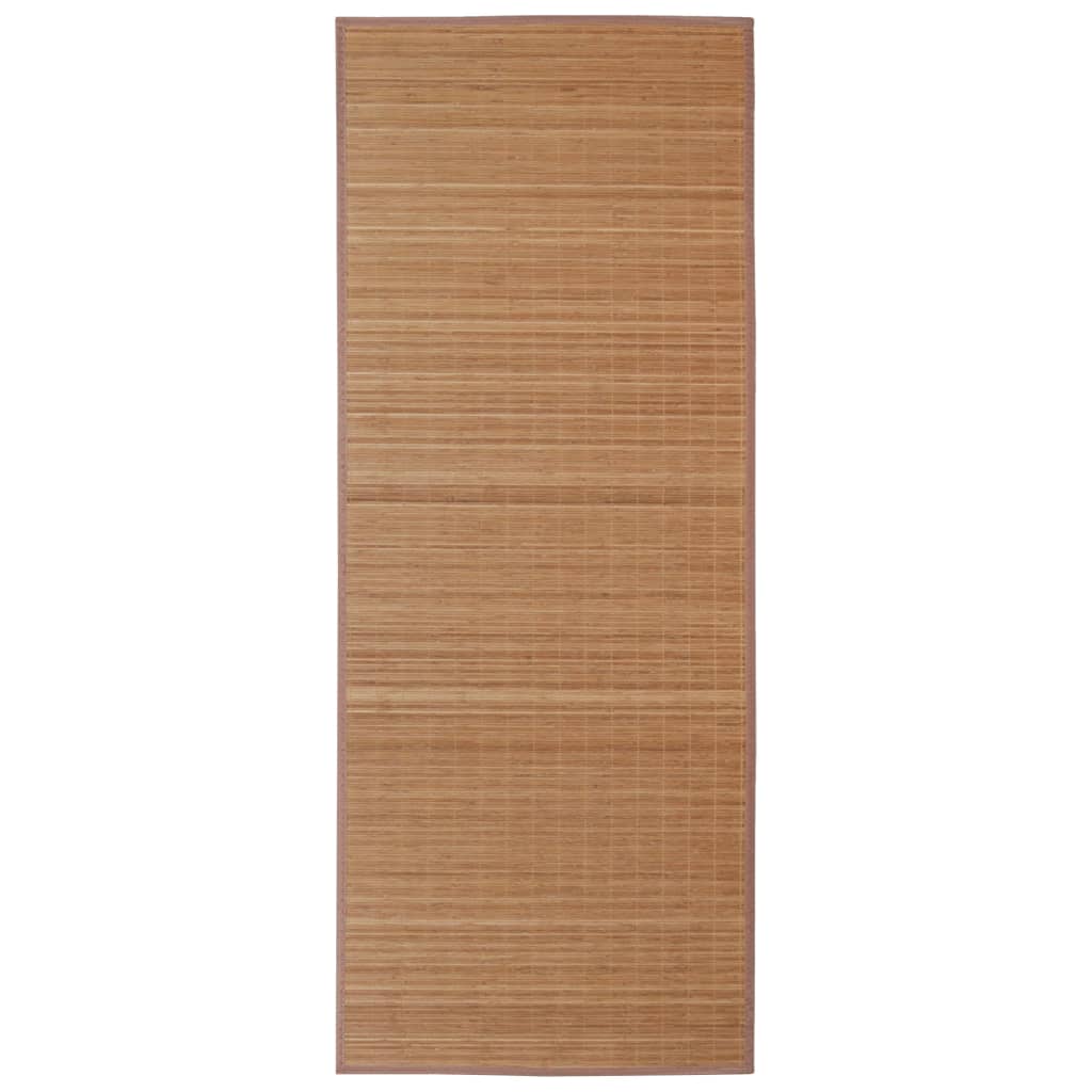 Tapis rectangulaire en bambou - marron, 80 x 300 cm - number 2.