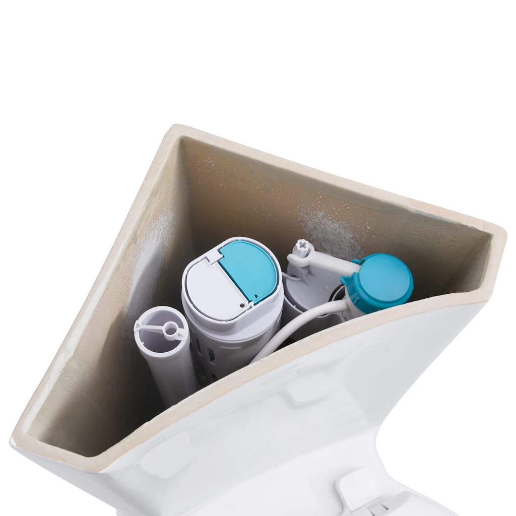 Wc d'angle en céramique - blanc - number 7.