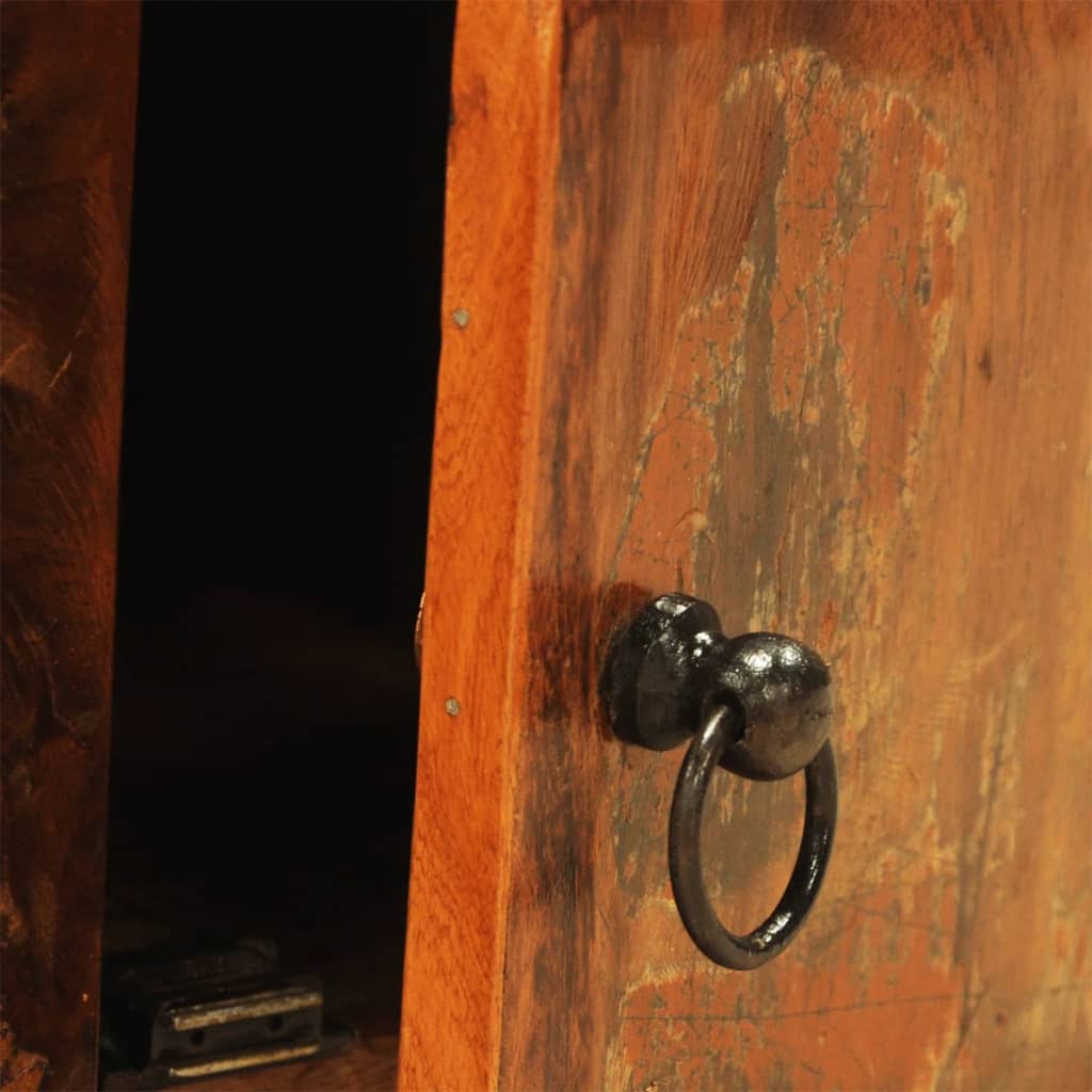 Tv-skab med 2 låger genbrugstræ vintagelook - number 9.