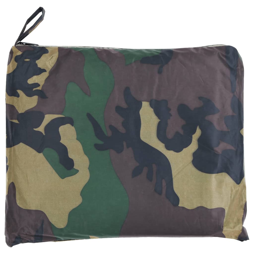 Combinaison de pluie 2 pièces à imprimé camouflage pour homme avec capuche - vert, m - number 2.