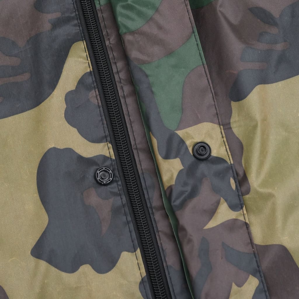 Combinaison de pluie 2 pièces à imprimé camouflage pour homme avec capuche - vert, m - number 8.