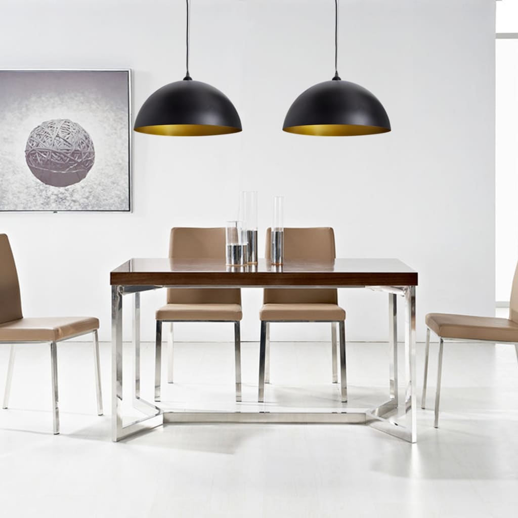 Plafonnier hémisphère pcs. réglable en hauteur - noir, 2, 1 - number 4.