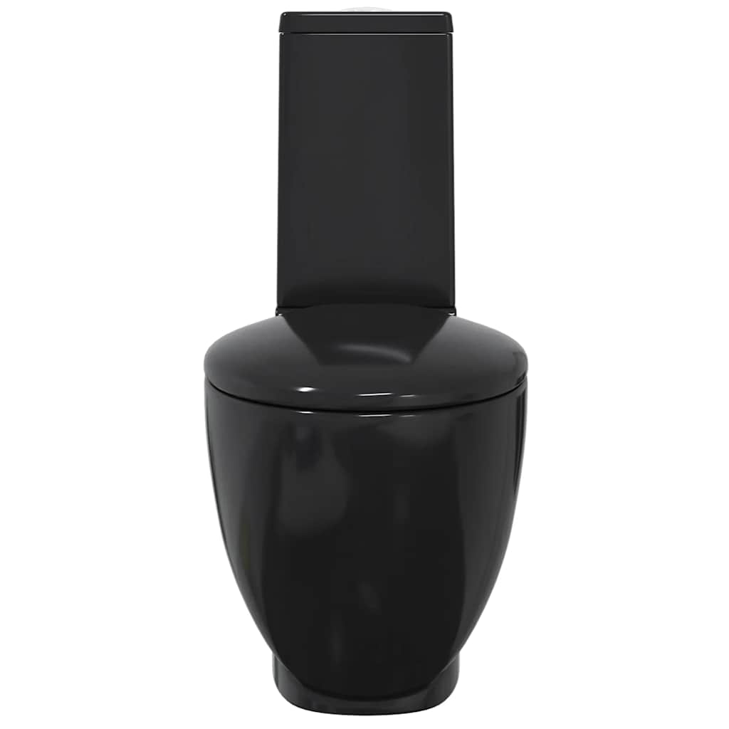 Wc en céramique avec drain à fond rond en bas noir - number 3.