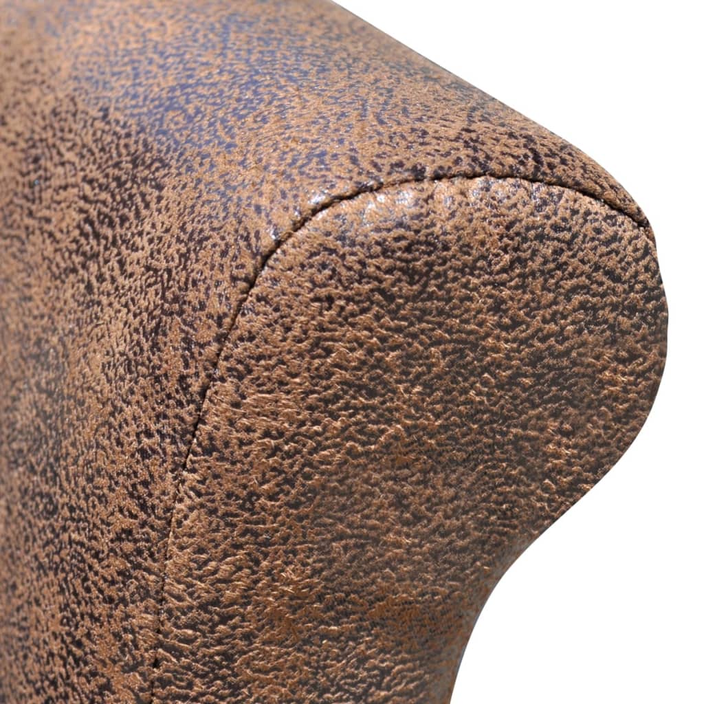 Krzesła do stołu jadalnego 2 szt. skóra syntetyczna brąz - number 5.