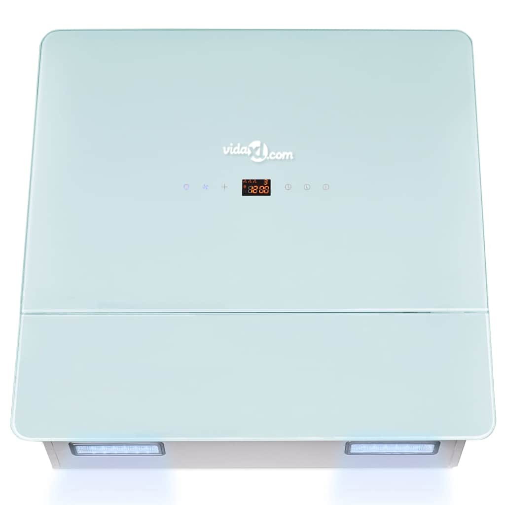 Emhætte hærdet glas hvid 600 mm - number 5.