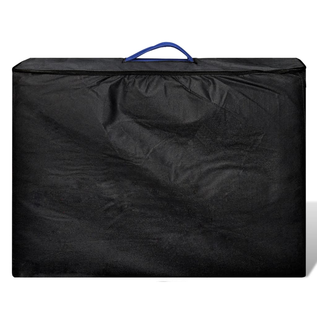 Sklopivi stol za masažu s aluminijskim okvirom 2 zone - plavi - number 4.