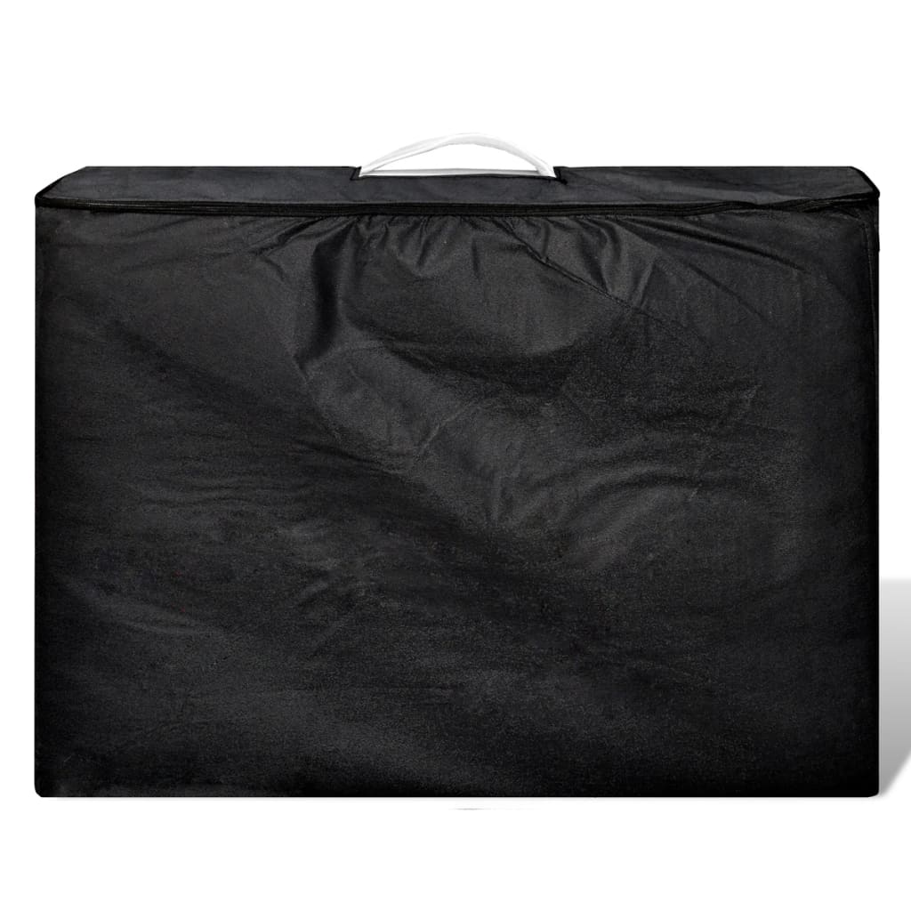 Sammenfoldeligt massagebord med aluminiumsstel 2 zoner creme - number 4.