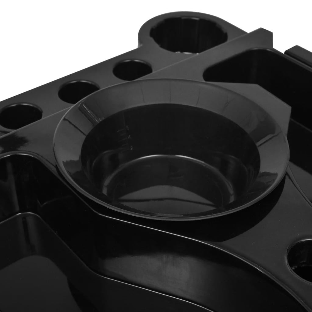 Plastiktrolley med hjul til frisørsaloner - number 5.