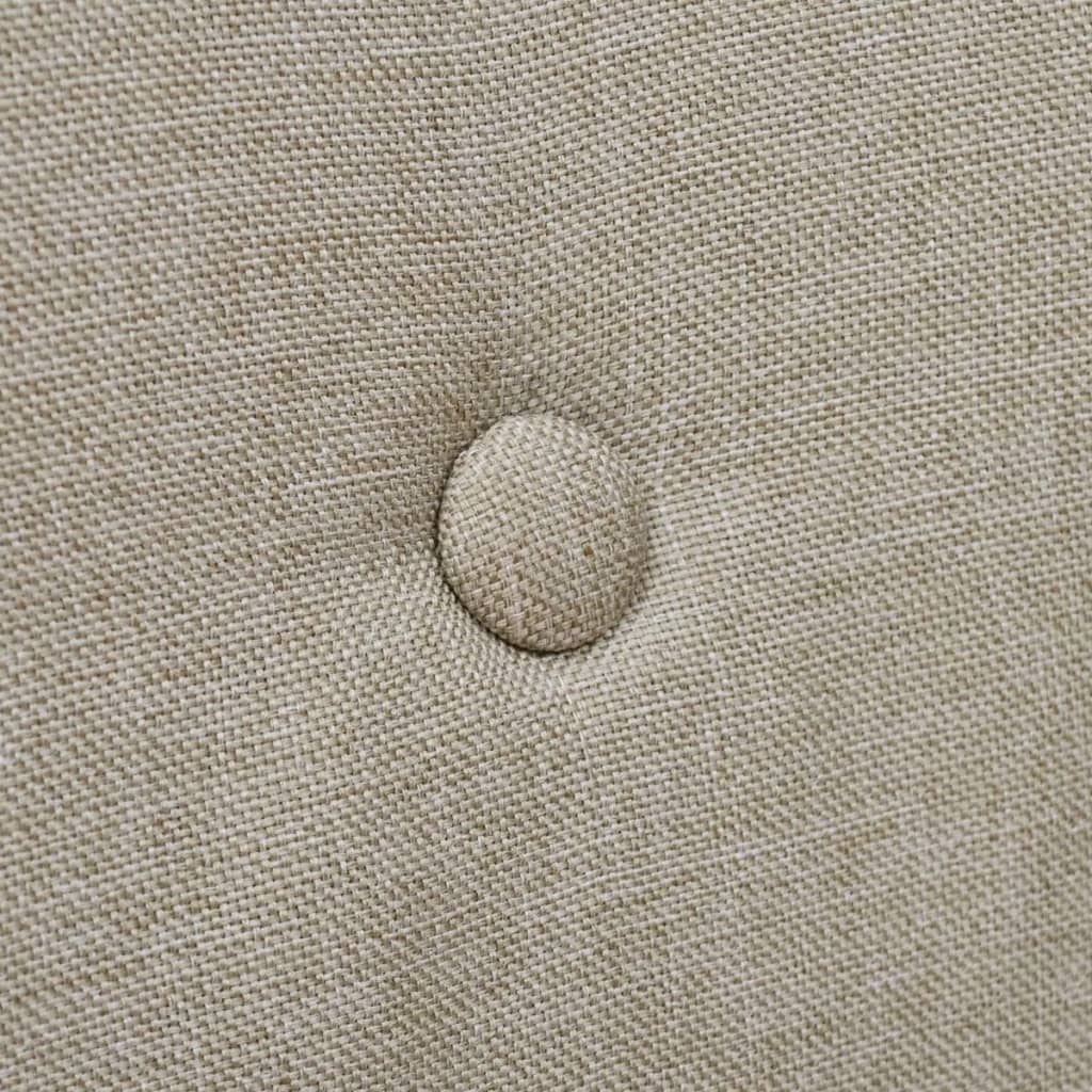 Stół jadalny krzesła szt. tkanina dąb lity - beżowy, 4 - number 5.