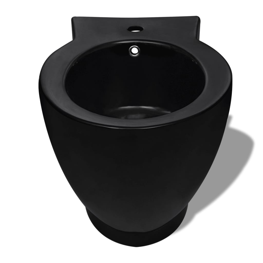 Ensemble wc et bidet en céramique noire - number 3.