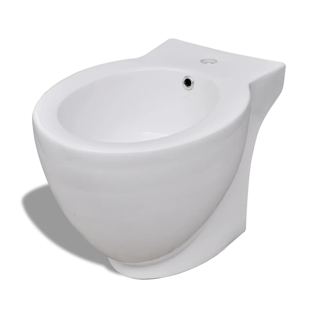 Ensemble de toilette et bidet en céramique blanche - number 12.