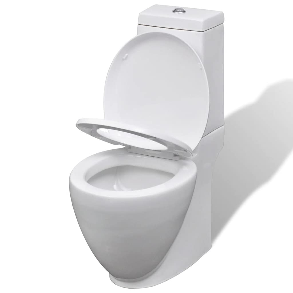 Ensemble de toilette et bidet en céramique blanche - number 4.