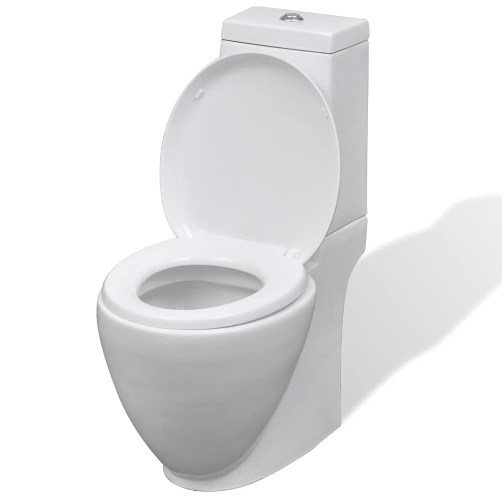 Ensemble de toilette et bidet en céramique blanche - number 3.