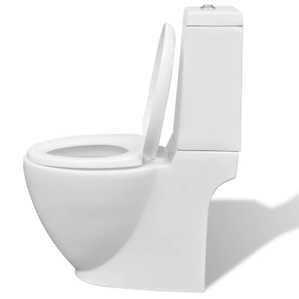 Ensemble de toilette et bidet en céramique blanche - number 5.