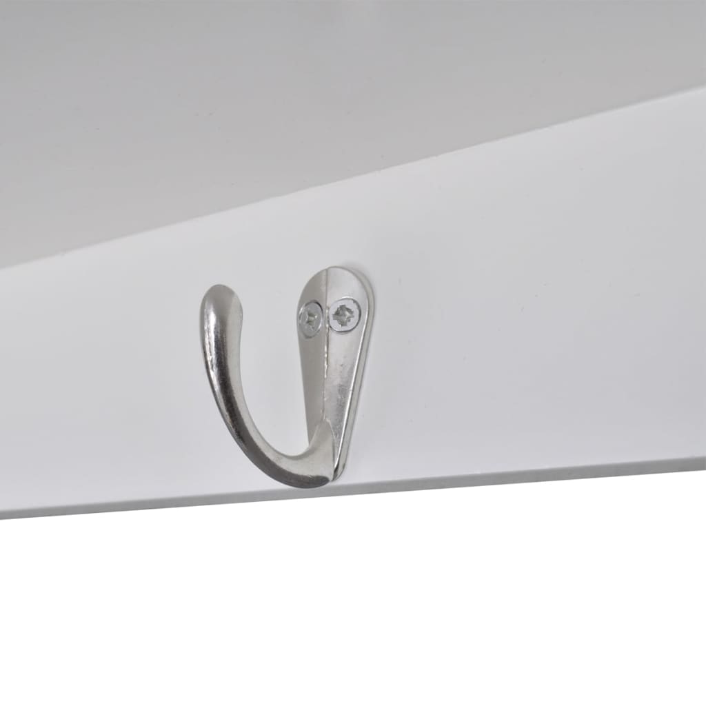 Køkkenskab væghængt træ hvid - number 6.