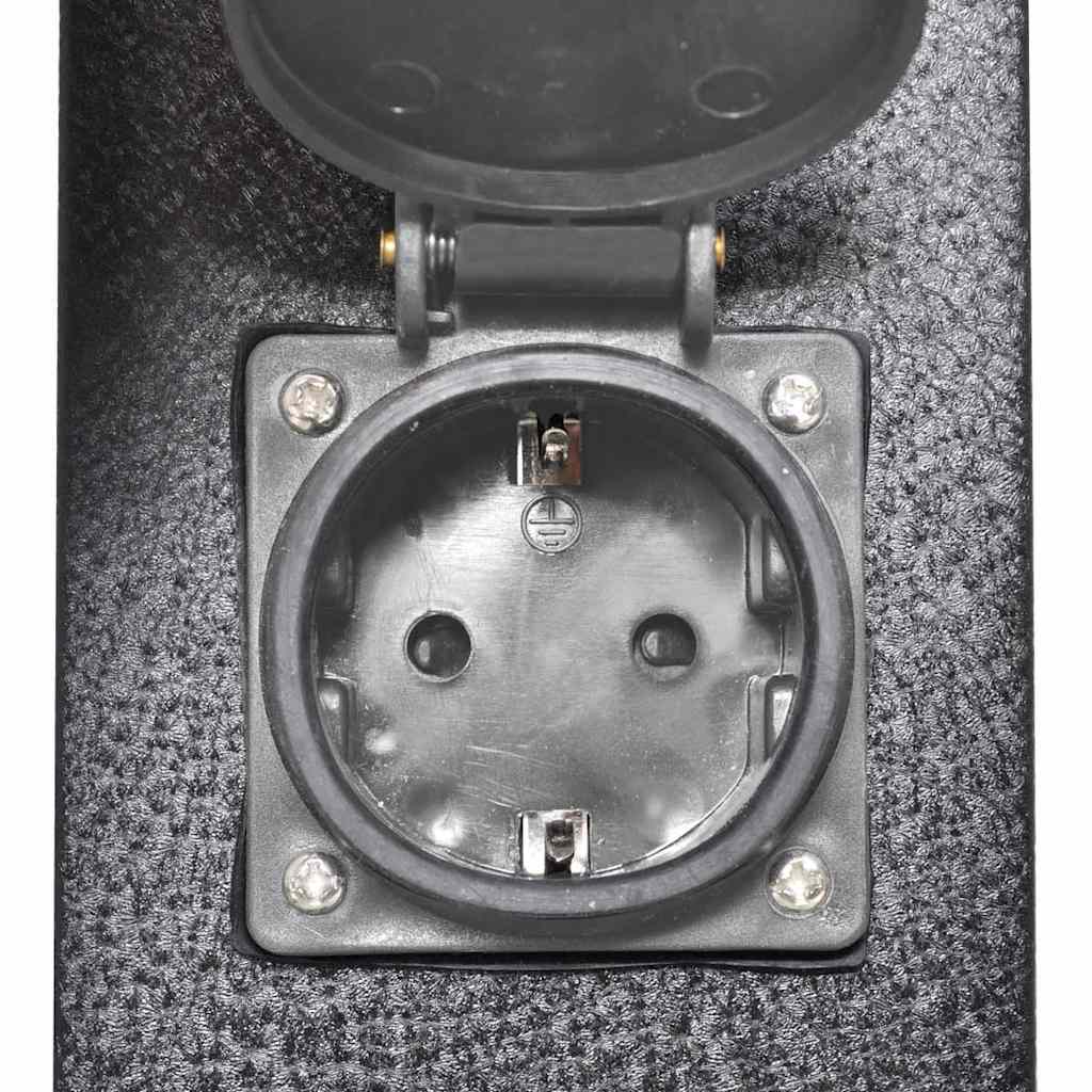 Poteau de prise noir pour le jardin - number 6.