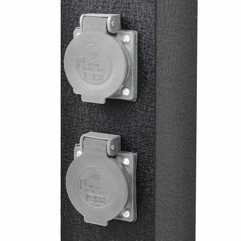 Poteau de prise noir pour le jardin - number 5.