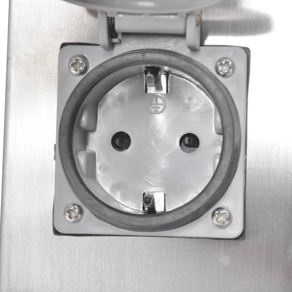 Udendørs stikkontaktstolpe rustfrit stål - number 6.