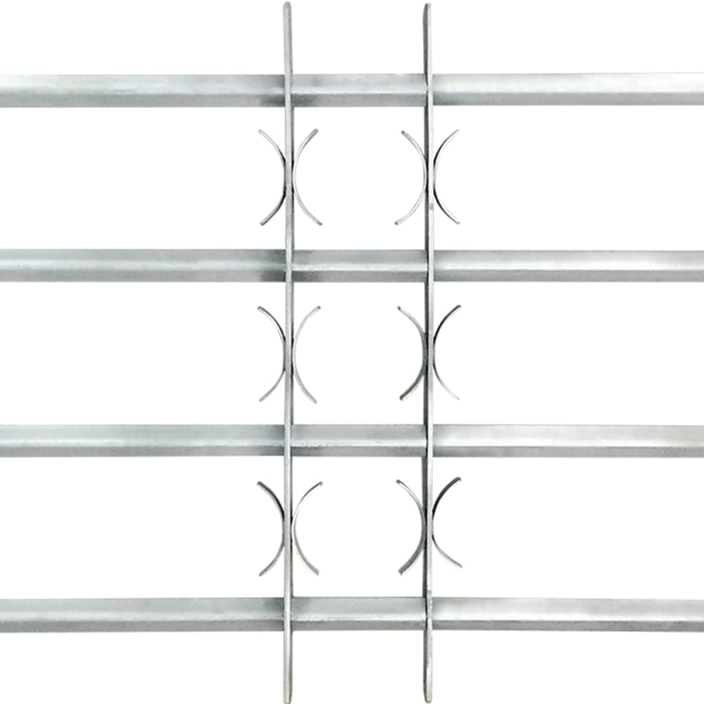 Justérbart gitter til vinduer m. 4 tværstænger 700-1050 mm - number 3.