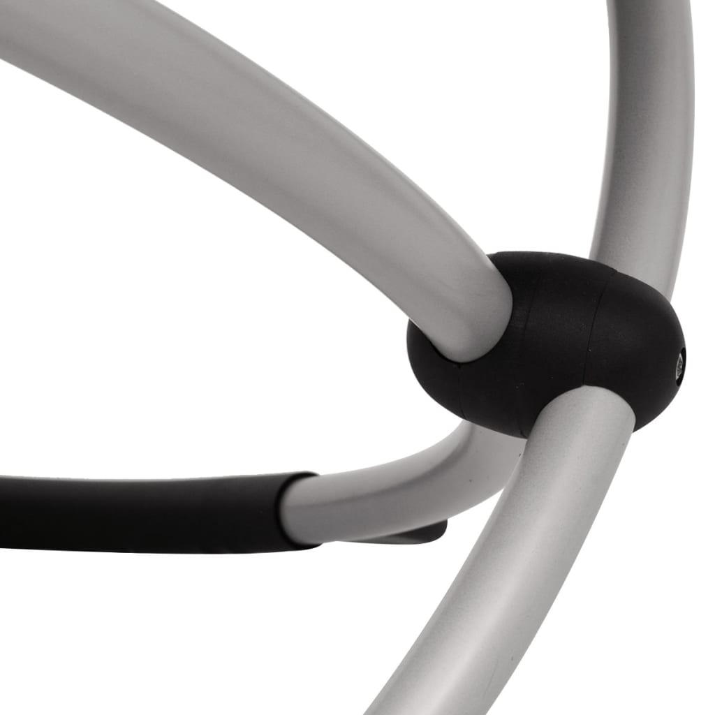 Utomhus geometrisk solstol stål svart och grå - number 7.