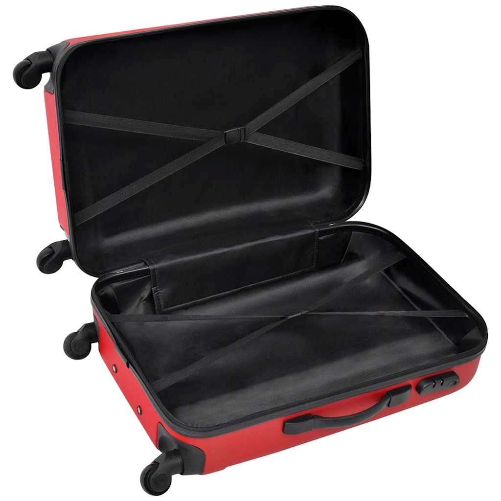 Hartschalen-trolley-set 45,5/55/66 cm - rot, 1, 4 - number 4.