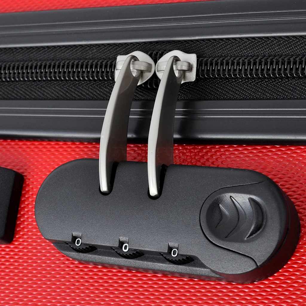 Hartschalen-trolley-set 45,5/55/66 cm - rot, 1, 4 - number 5.