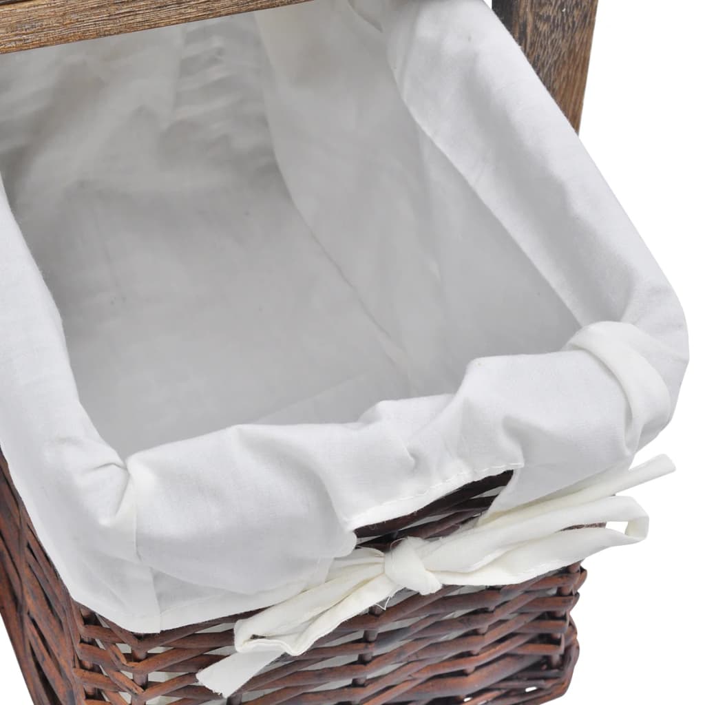 Drewniana szafka nocna - brązowa, 1 - number 6.