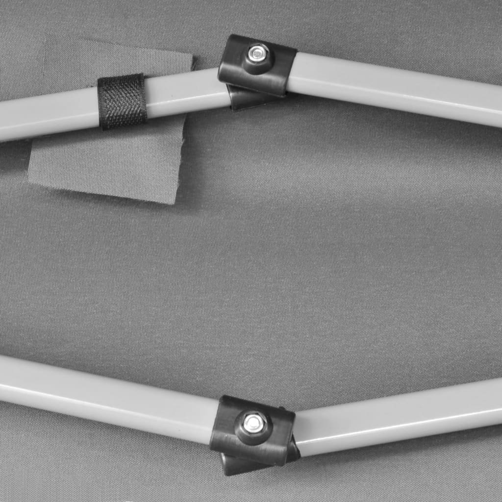 Šesterokutni sklopivi pop-up šator za zabave 3,6x3,1 m sivi - number 6.